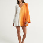Mini Trapeze Dress Naranja - shopsigal