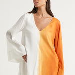 Mini Trapeze Dress Naranja - shopsigal