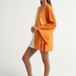 Mini Trapeze Dress Naranja - shopsigal