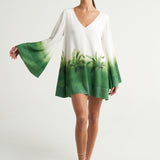 Mini Trapeze Dress Verde - shopsigal