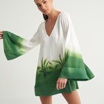 Mini Trapeze Dress Verde - shopsigal