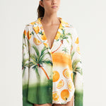 Long Sleeve Shirt Miami Oranges Palms - shopsigal