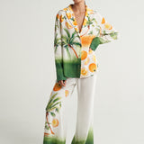 Long Sleeve Shirt Miami Oranges Palms - shopsigal