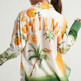 Long Sleeve Shirt Miami Oranges Palms - shopsigal