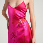 Long Tie Back Dress Magenta - shopsigal