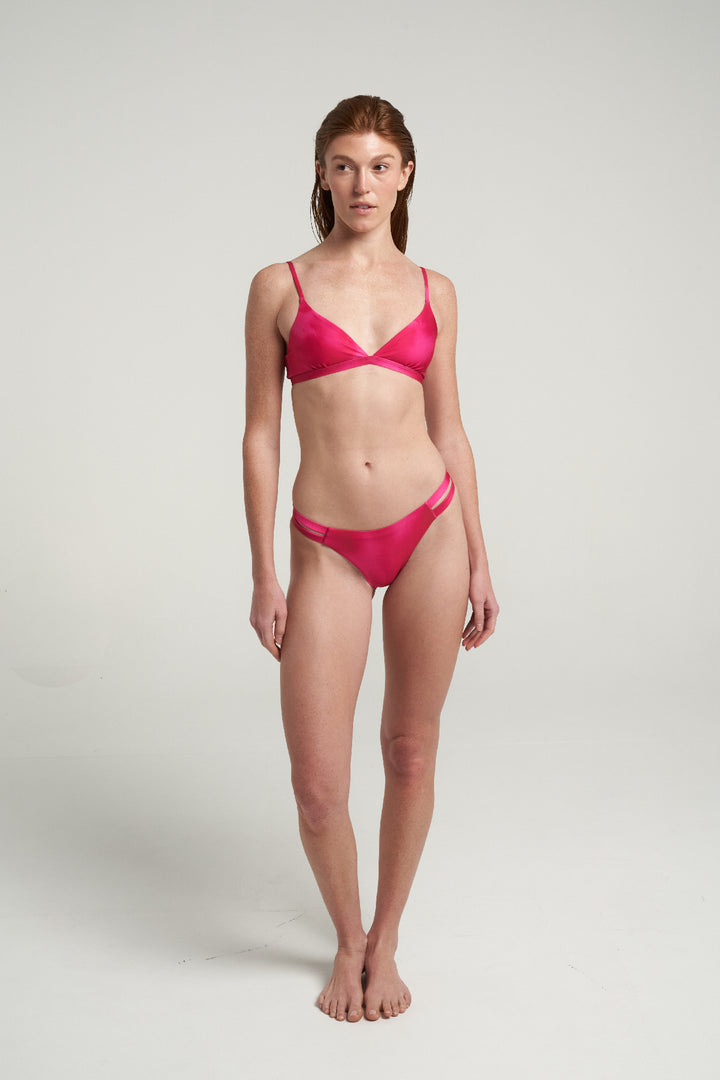 Magenta Split Bikini Bottom - shopsigal