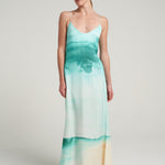 Long Tie Back Dress Oasis Aqua - shopsigal