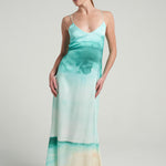 Long Tie Back Dress Oasis Aqua - shopsigal
