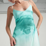 Long Tie Back Dress Oasis Aqua - shopsigal