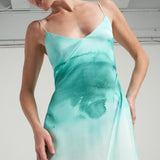 Long Tie Back Dress Oasis Aqua - shopsigal