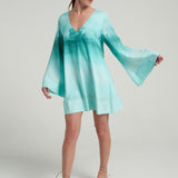 Mini Trapeze Dress Oasis Aqua - shopsigal