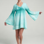 Mini Trapeze Dress Oasis Aqua - shopsigal