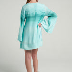 Mini Trapeze Dress Oasis Aqua - shopsigal