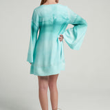 Mini Trapeze Dress Oasis Aqua - shopsigal