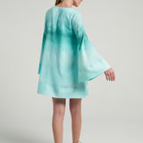 Mini Trapeze Dress Oasis Aqua - shopsigal