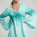 Mini Trapeze Dress Oasis Aqua - shopsigal