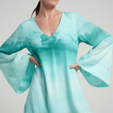 Mini Trapeze Dress Oasis Aqua - shopsigal