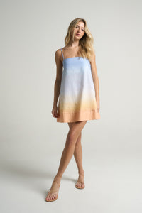 Mini Strappy Trapeze Dress Sunrise – shopsigal
