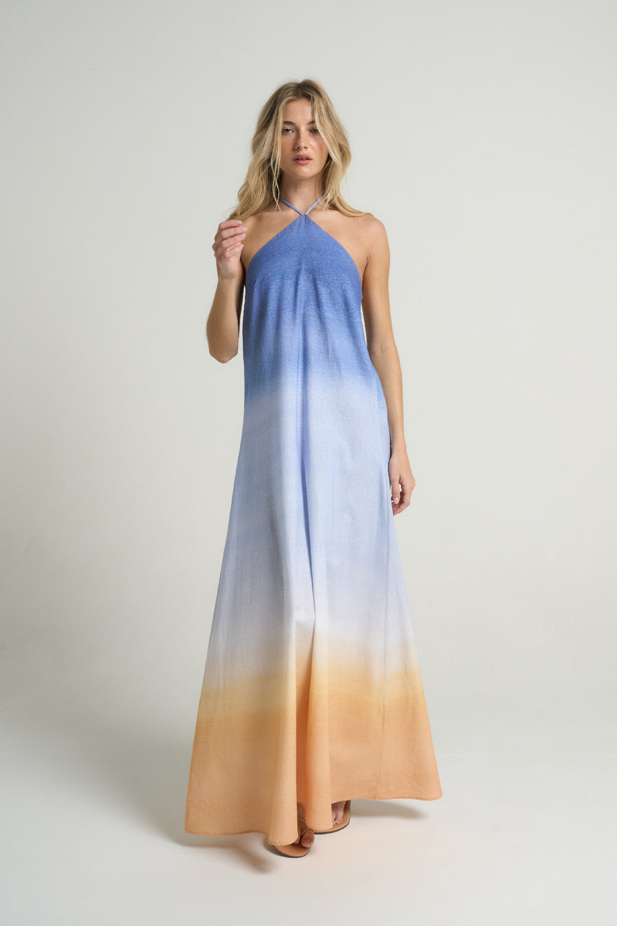 Maxi Halter Dress Sunrise - shopsigal