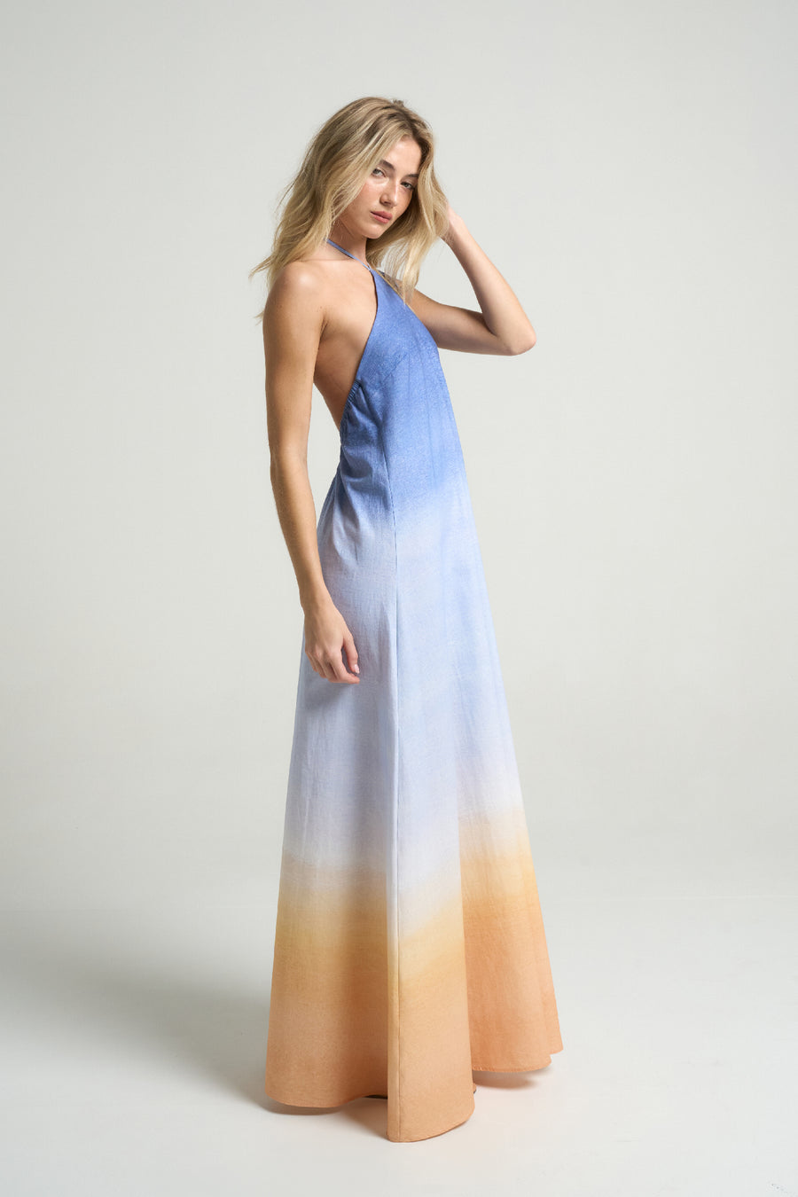 Maxi Halter Dress Sunrise - shopsigal