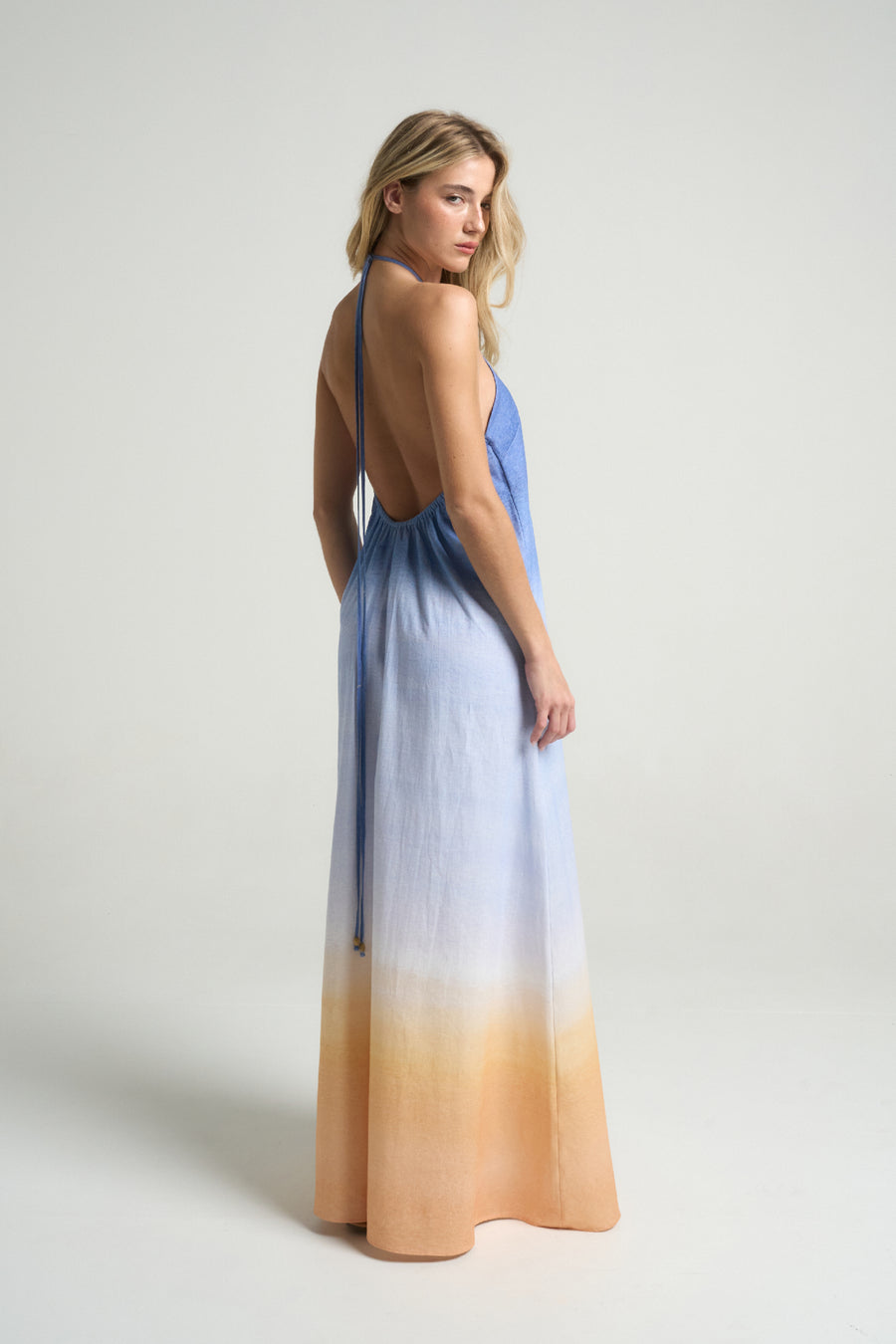 Maxi Halter Dress Sunrise - shopsigal