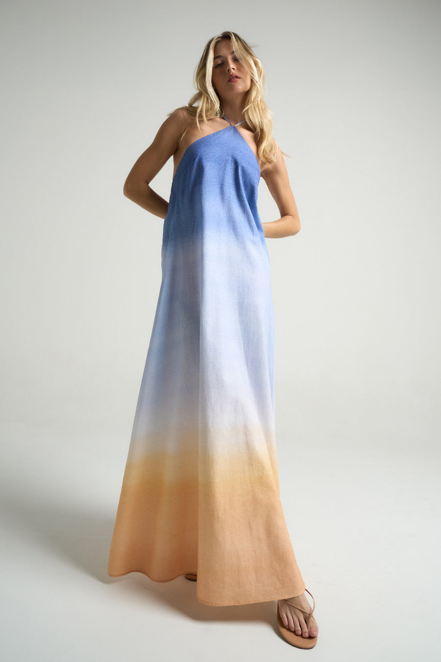 Maxi Halter Dress Sunrise - shopsigal