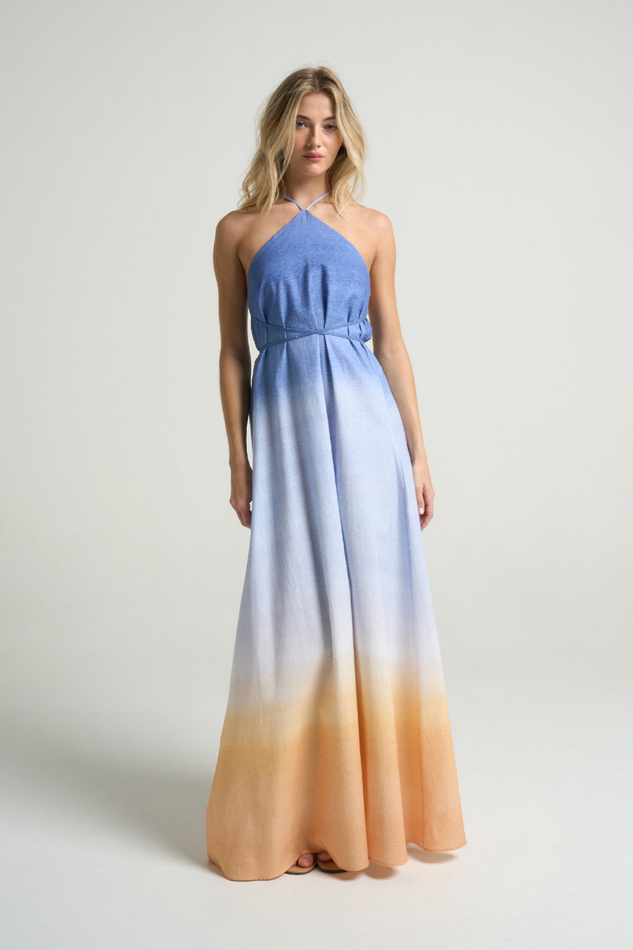 Maxi Halter Dress Sunrise - shopsigal