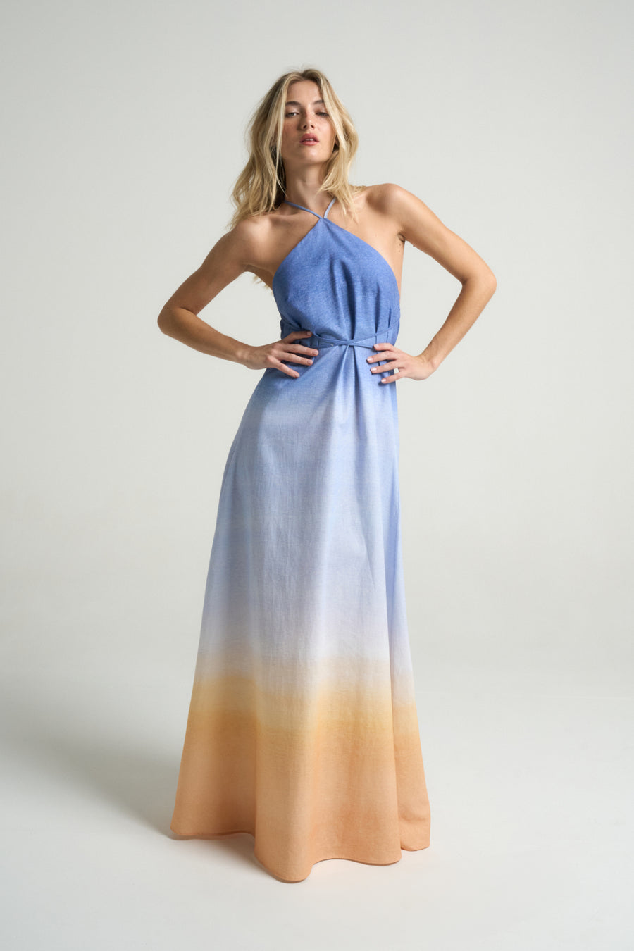 Maxi Halter Dress Sunrise - shopsigal