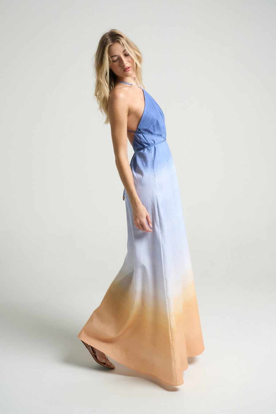 Maxi Halter Dress Sunrise - shopsigal