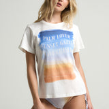 Graphic Tee: Wave Chaser Sunrise-White - shopsigal