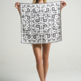 Bandana Scarf: Paisley White - shopsigal