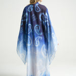 Bell Sleeve Kimono Paisley Blue - shopsigal