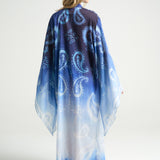 Bell Sleeve Kimono Paisley Blue - shopsigal