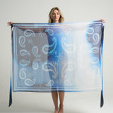Sarong With Ties Paisley Blue - shopsigal