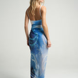 Sarong With Ties Paisley Blue - shopsigal