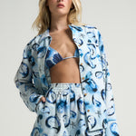 Long Sleeve Shirt Paisley Blue - shopsigal