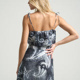 Tie Crop Top Paisley Black - shopsigal