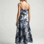 Wrap Circle Skirt Paisley Black - shopsigal