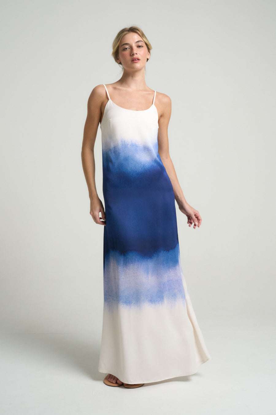 Long Slip Dress Indigo - shopsigal