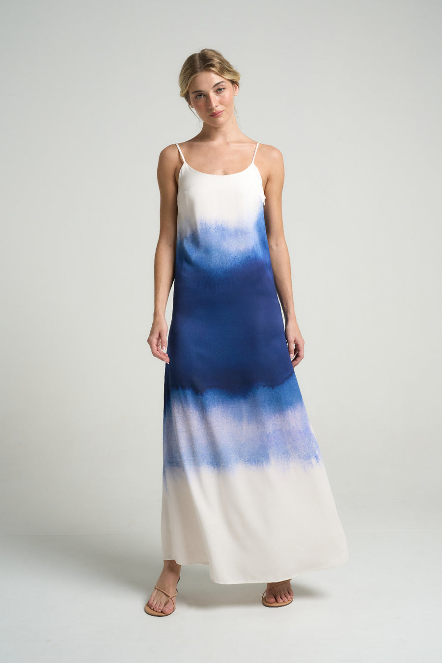 Long Slip Dress Indigo - shopsigal