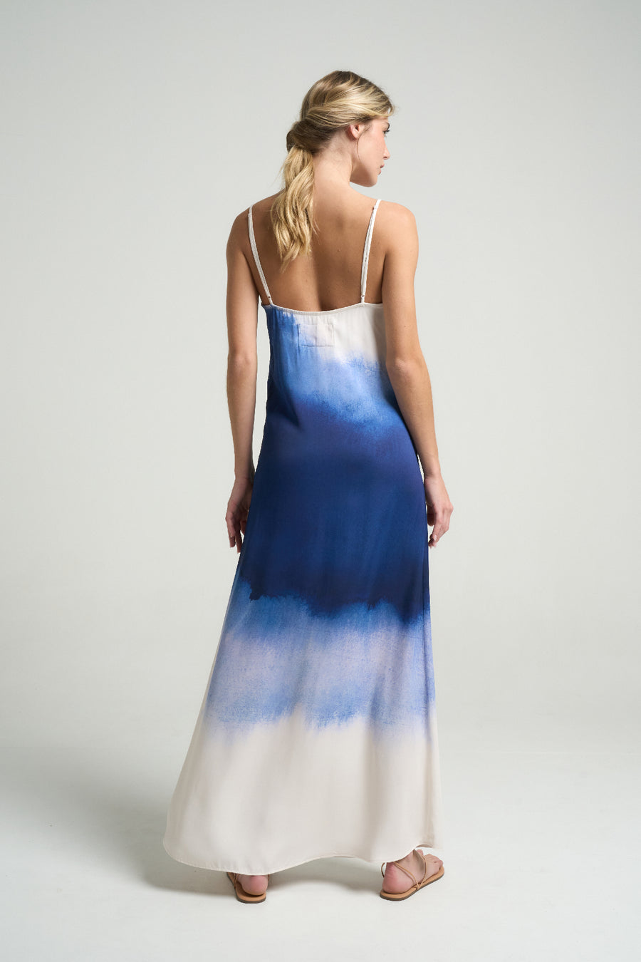 Long Slip Dress Indigo - shopsigal