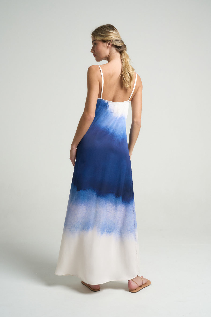 Long Slip Dress Indigo - shopsigal