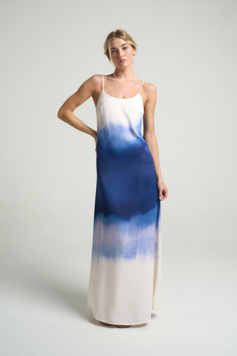 Long Slip Dress Indigo - shopsigal