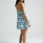 HEMLINE x SIGAL Mini Strappy Trapeze Dress Sardines - shopsigal