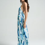 HEMLINE x SIGAL Maxi Halter Dress Sardines - shopsigal