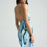 HEMLINE x SIGAL Maxi Halter Dress Sardines - shopsigal