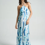 HEMLINE x SIGAL Maxi Halter Dress Sardines - shopsigal