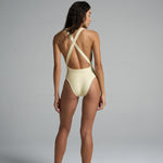 Reversible Deep V One-piece Swimsuit Sunset - shopsigal