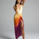 Sarong With Ties Sunset - shopsigal