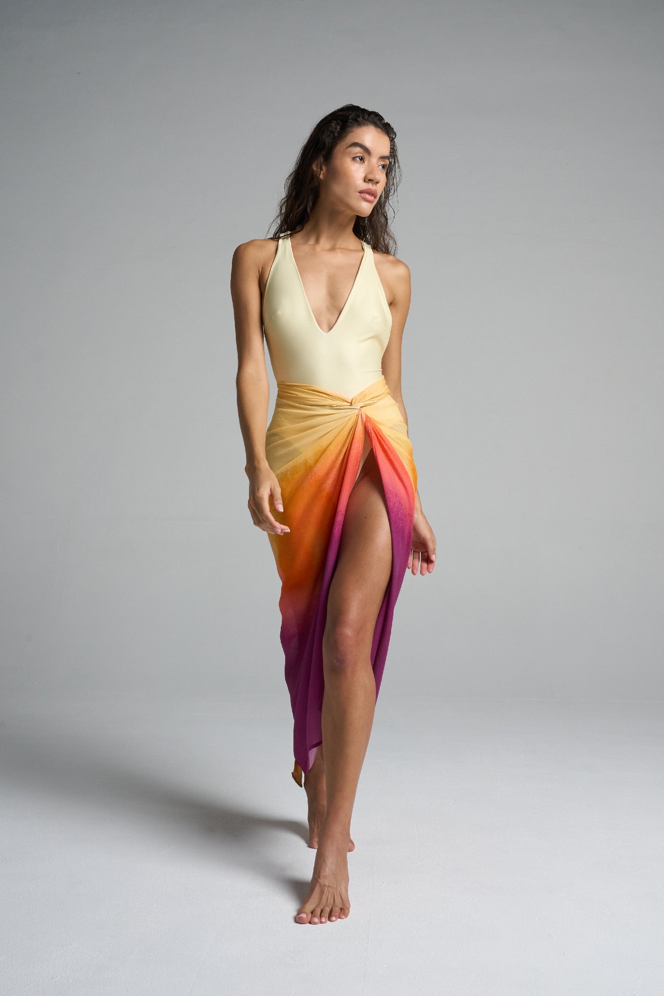 Sarong With Ties Sunset - shopsigal